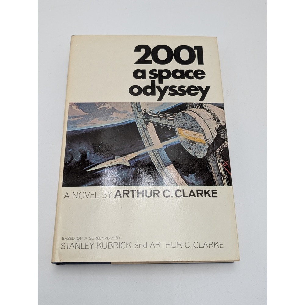 2001 A Space Odyssey, Book Club Edition 1968, Arthur C Clarke HC DJ VG+